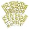 Gold Chunky Glitter Alphabet Stickers by Recollections&#x2122;